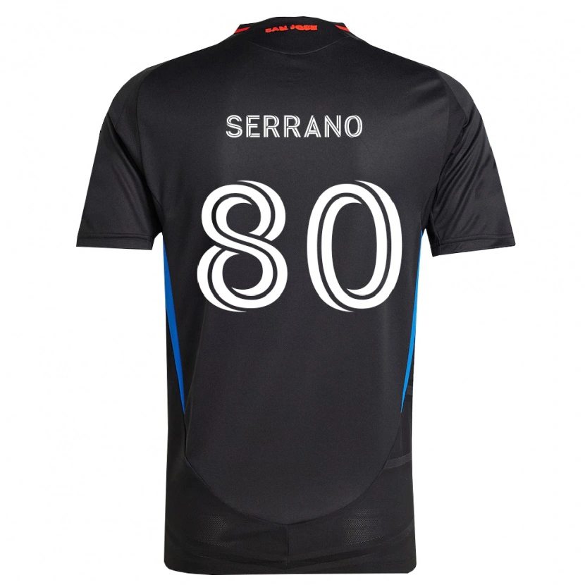 Danxen Donna Maglia David Serrano #80 Blu Bianco Nero Kit Gara Home 2026/27 Maglietta