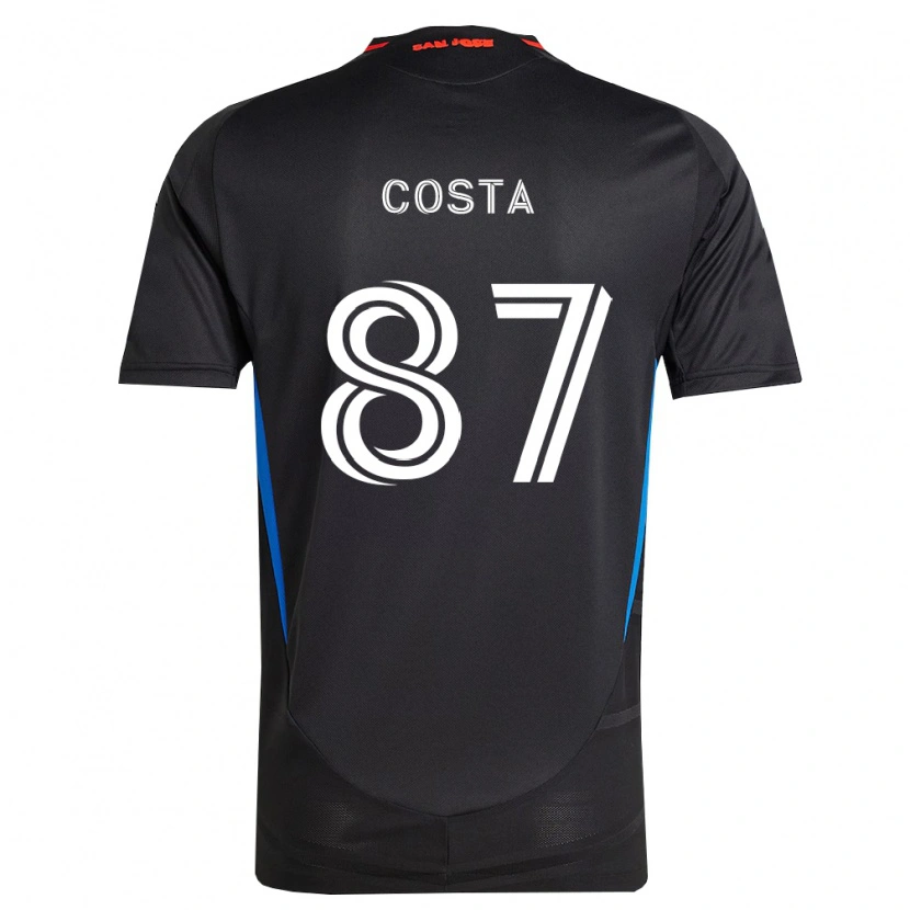 Danxen Donna Maglia Vítor Costa #87 Blu Bianco Nero Kit Gara Home 2026/27 Maglietta