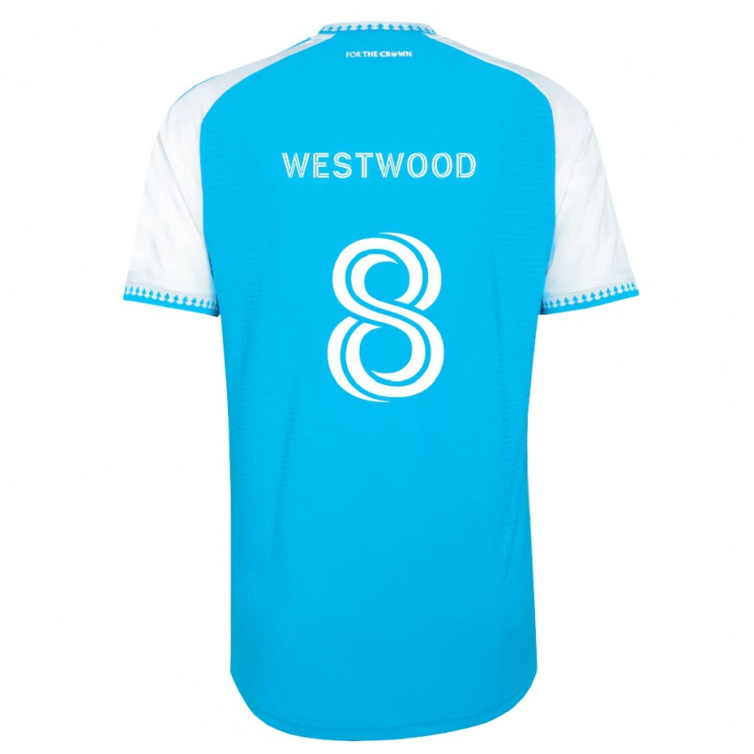 Danxen Donna Maglia Ashley Westwood #8 Azzurro Bianco Nero Kit Gara Home 2026/27 Maglietta