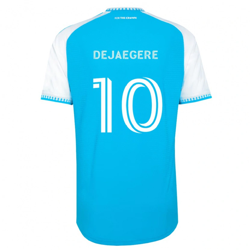 Danxen Donna Maglia Brecht Dejaegere #10 Azzurro Bianco Nero Kit Gara Home 2026/27 Maglietta