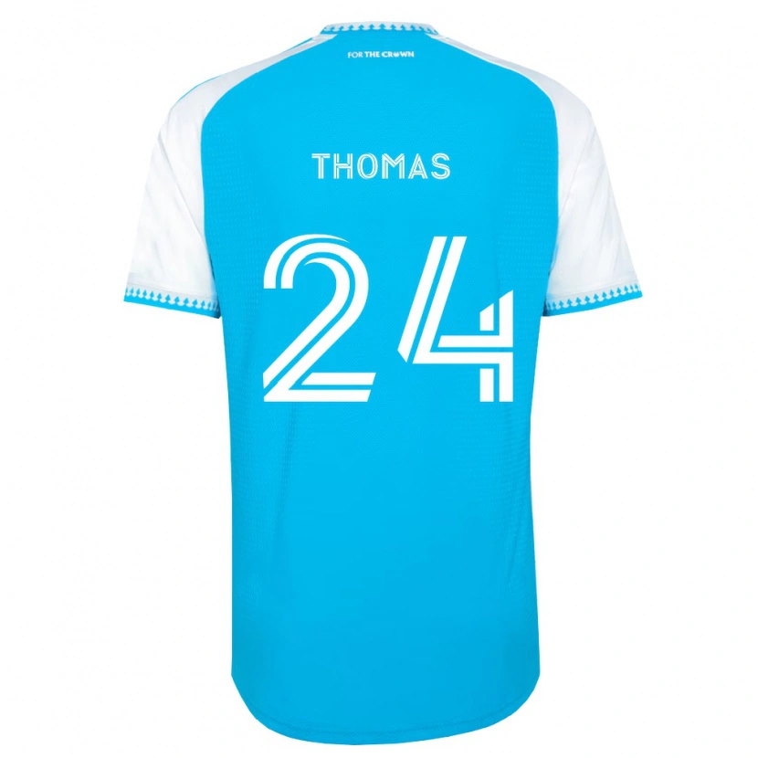 Danxen Donna Maglia Mikah Thomas #24 Azzurro Bianco Nero Kit Gara Home 2026/27 Maglietta