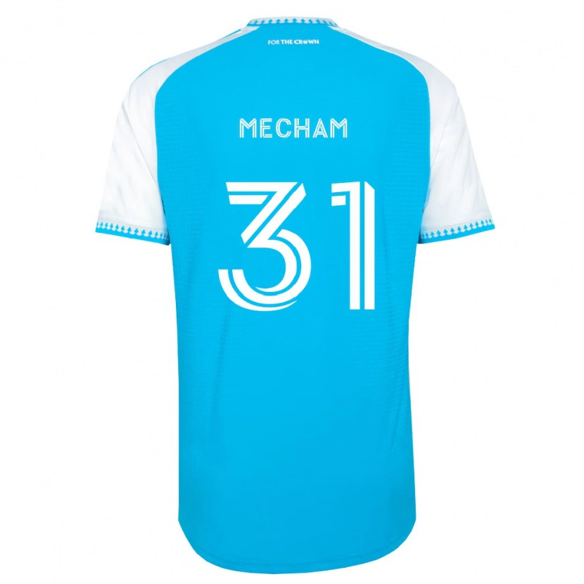 Danxen Donna Maglia Jake Mecham #31 Azzurro Bianco Nero Kit Gara Home 2026/27 Maglietta