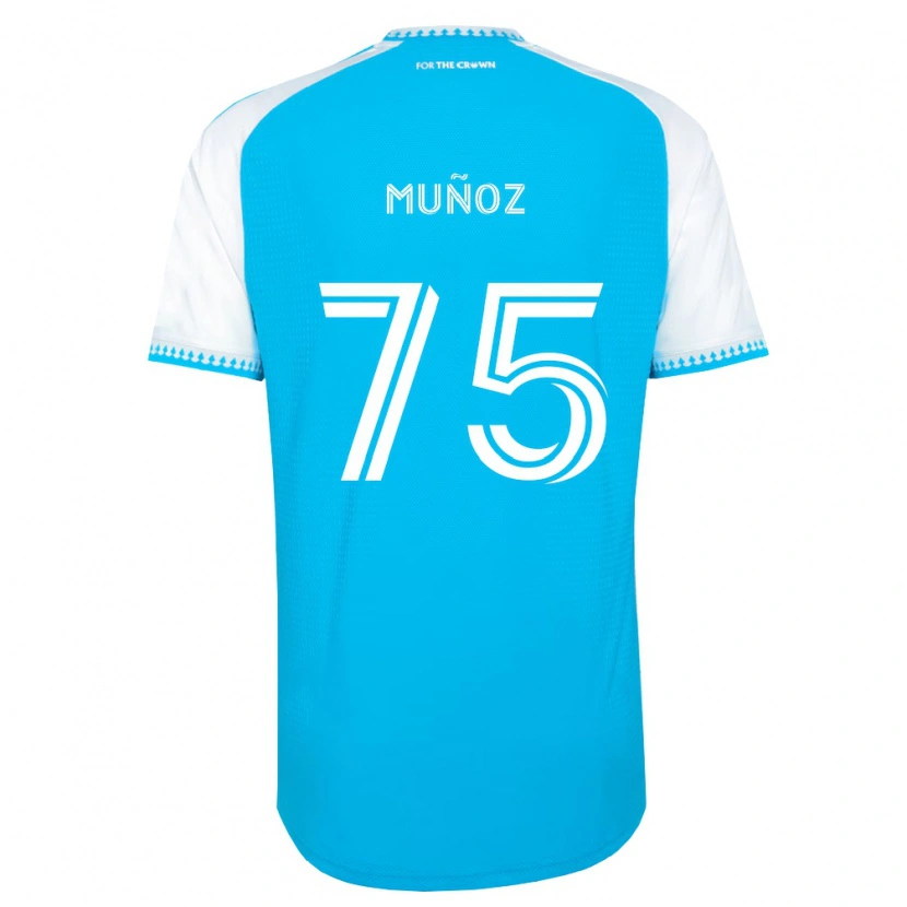 Danxen Donna Maglia Jeremiah Muñoz #75 Azzurro Bianco Nero Kit Gara Home 2026/27 Maglietta