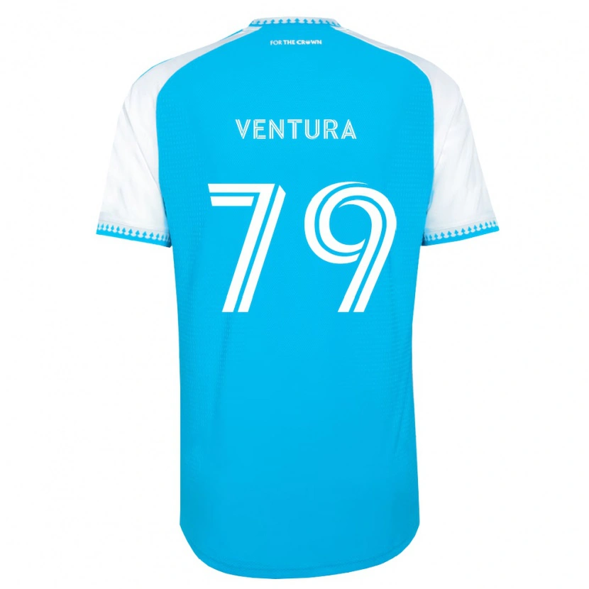Danxen Donna Maglia Sebastian Ventura #79 Azzurro Bianco Nero Kit Gara Home 2026/27 Maglietta