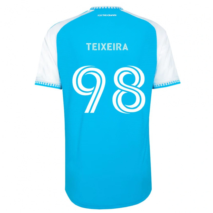 Danxen Donna Maglia Nickolas Teixeira #98 Azzurro Bianco Nero Kit Gara Home 2026/27 Maglietta