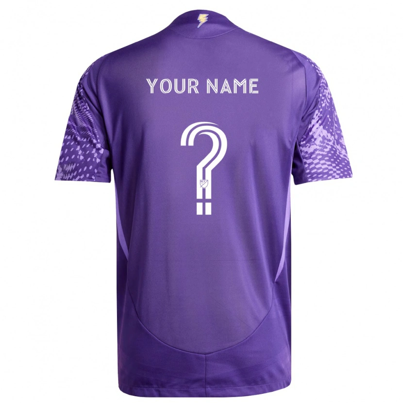 Danxen Donna Maglia Il Tuo Nome #0 Viola Bianco Kit Gara Home 2026/27 Maglietta