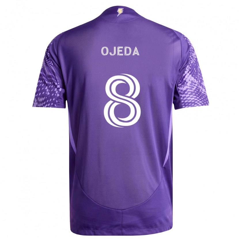 Danxen Donna Maglia Braian Ojeda #8 Viola Bianco Kit Gara Home 2026/27 Maglietta