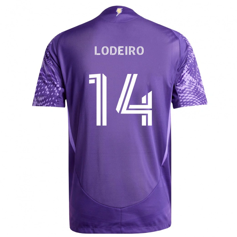 Danxen Donna Maglia Nicolás Lodeiro #14 Viola Bianco Kit Gara Home 2026/27 Maglietta