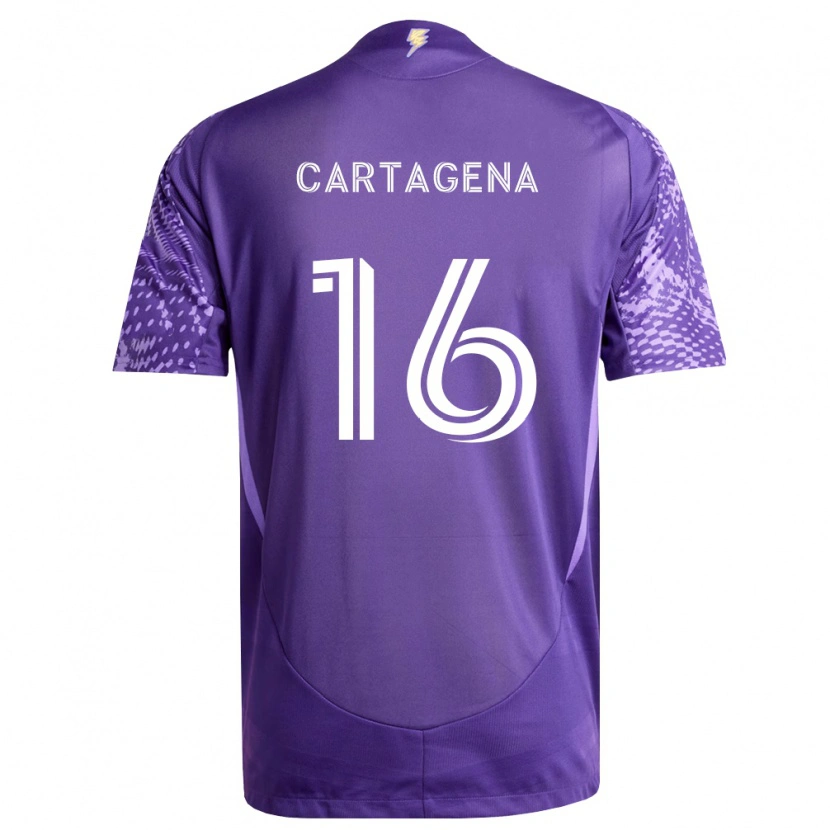 Danxen Donna Maglia Wilder Cartagena #16 Viola Bianco Kit Gara Home 2026/27 Maglietta