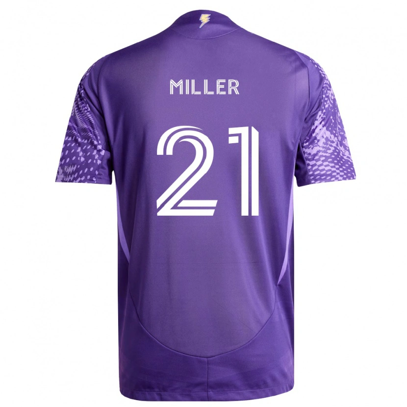 Danxen Donna Maglia Nolan Miller #21 Viola Bianco Kit Gara Home 2026/27 Maglietta