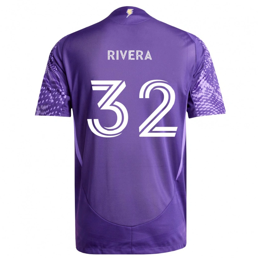 Danxen Donna Maglia Wilfredo Rivera #32 Viola Bianco Kit Gara Home 2026/27 Maglietta