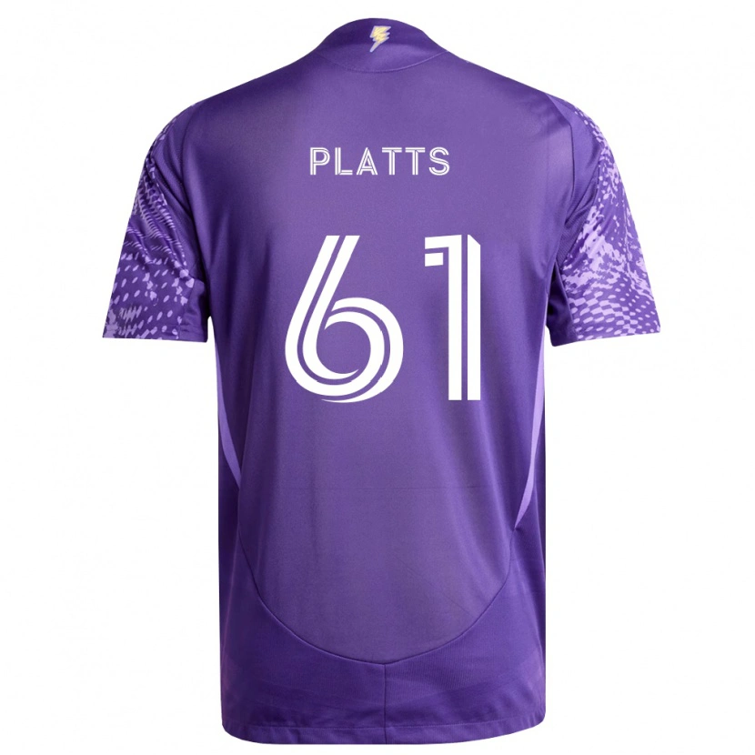Danxen Donna Maglia Jackson Platts #61 Viola Bianco Kit Gara Home 2026/27 Maglietta