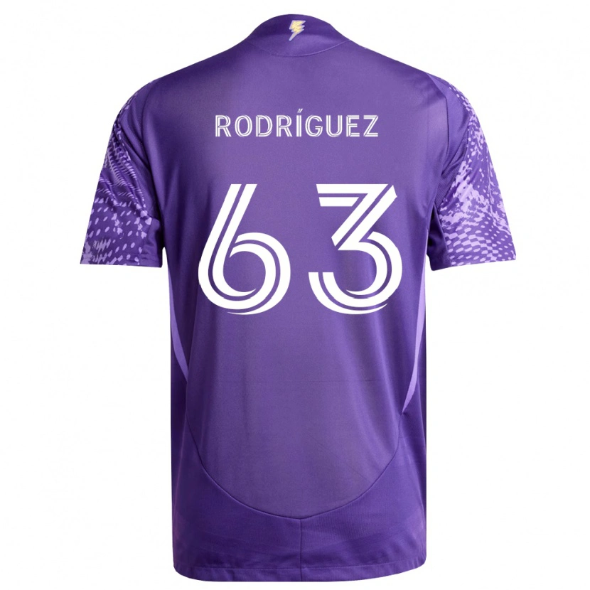 Danxen Donna Maglia Zinédine Rodríguez #63 Viola Bianco Kit Gara Home 2026/27 Maglietta