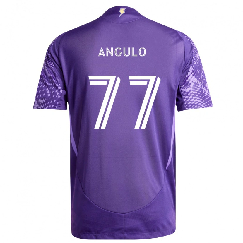 Danxen Donna Maglia Iván Angulo #77 Viola Bianco Kit Gara Home 2026/27 Maglietta