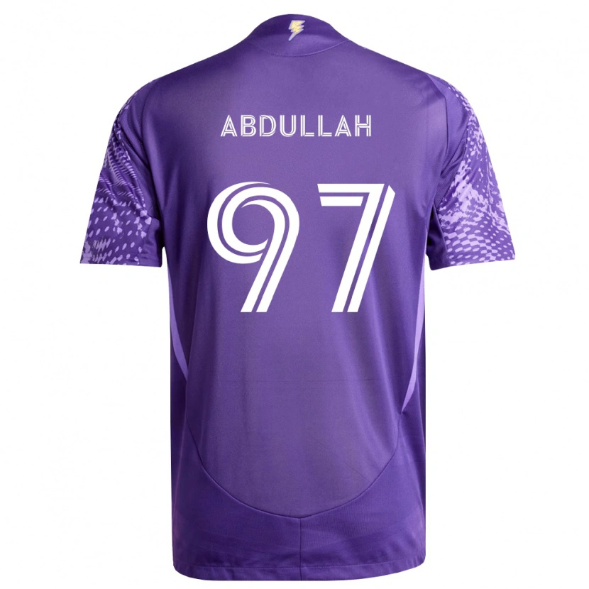 Danxen Donna Maglia Majed Abdullah #97 Viola Bianco Kit Gara Home 2026/27 Maglietta