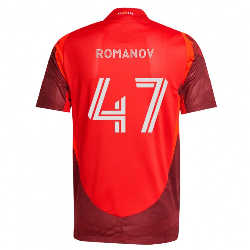 Danxen Donna Maglia Alexander Romanov #47 Borgogna Rosso Kit Gara Home 2026/27 Maglietta