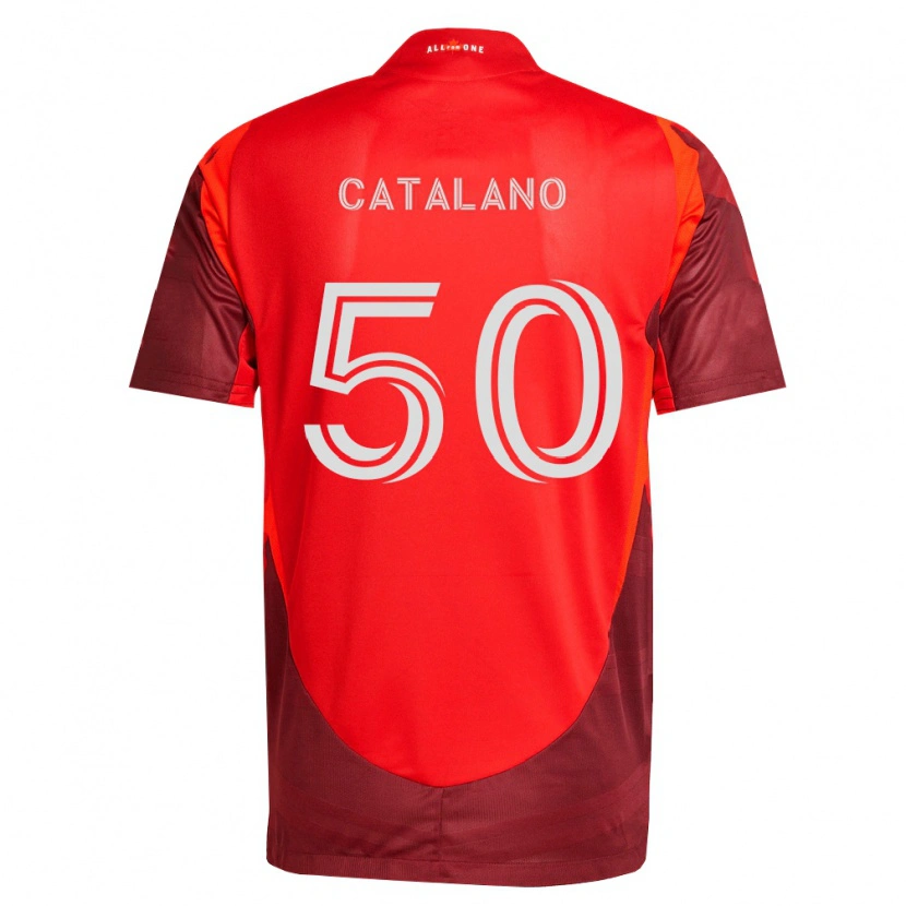 Danxen Donna Maglia Gianluca Catalano #50 Borgogna Rosso Kit Gara Home 2026/27 Maglietta