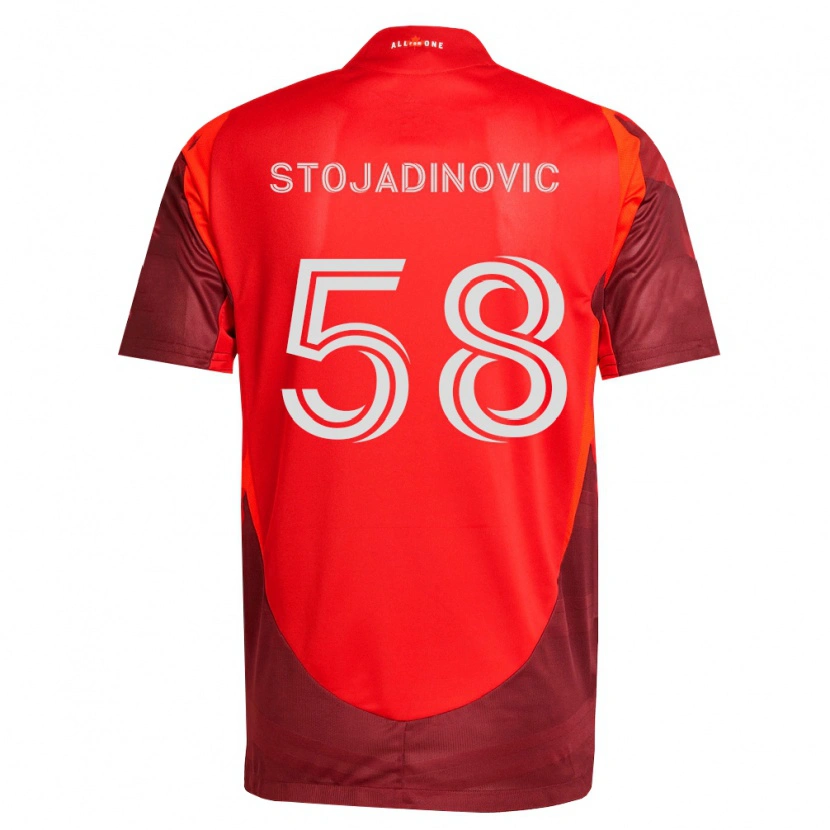 Danxen Donna Maglia Marko Stojadinovic #58 Borgogna Rosso Kit Gara Home 2026/27 Maglietta