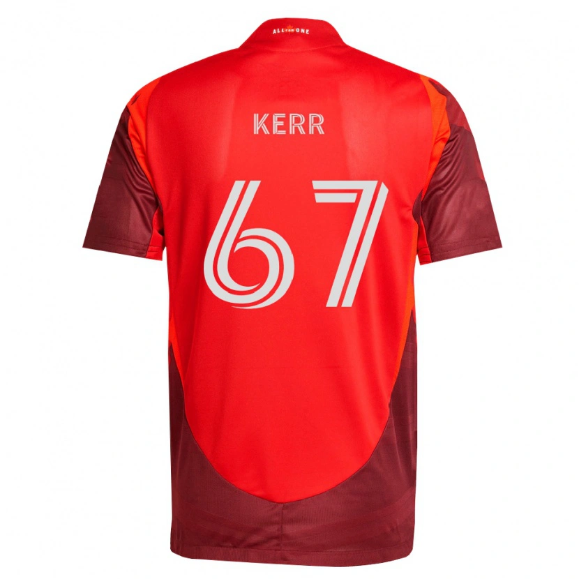 Danxen Donna Maglia Kervon Kerr #67 Borgogna Rosso Kit Gara Home 2026/27 Maglietta