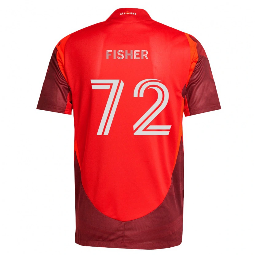 Danxen Donna Maglia Mark Fisher #72 Borgogna Rosso Kit Gara Home 2026/27 Maglietta