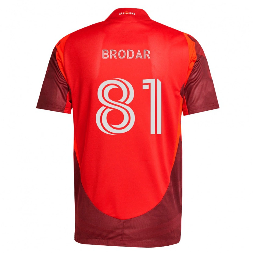 Danxen Donna Maglia Niko Brodar #81 Borgogna Rosso Kit Gara Home 2026/27 Maglietta