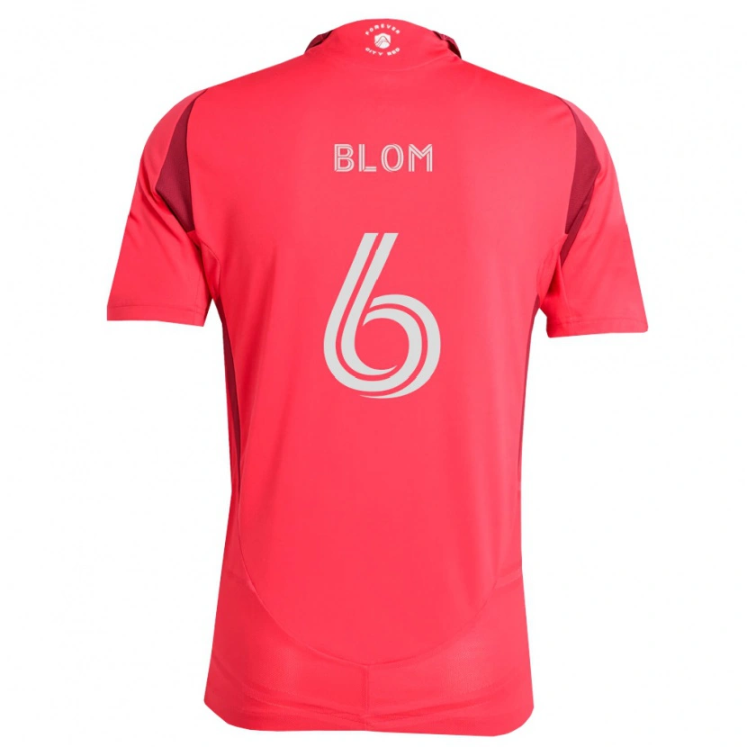 Danxen Donna Maglia Njabulo Blom #6 Magenta Bianco Kit Gara Home 2026/27 Maglietta