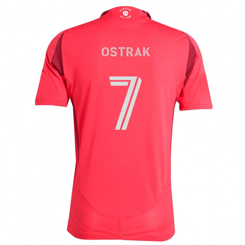 Danxen Donna Maglia Tomas Ostrák #7 Magenta Bianco Kit Gara Home 2026/27 Maglietta