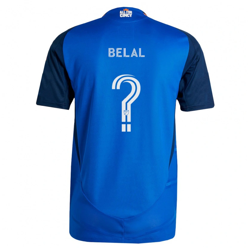 Danxen Donna Maglia Ryan Belal #0 Blu Reale Arancio Kit Gara Home 2026/27 Maglietta
