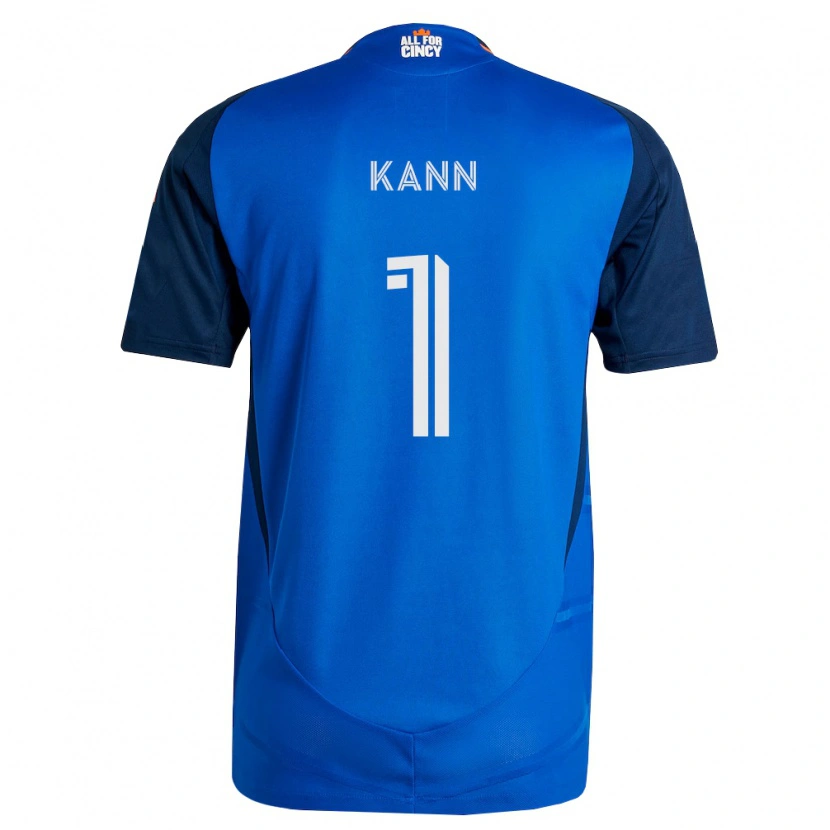Danxen Donna Maglia Alec Kann #1 Blu Reale Arancio Kit Gara Home 2026/27 Maglietta