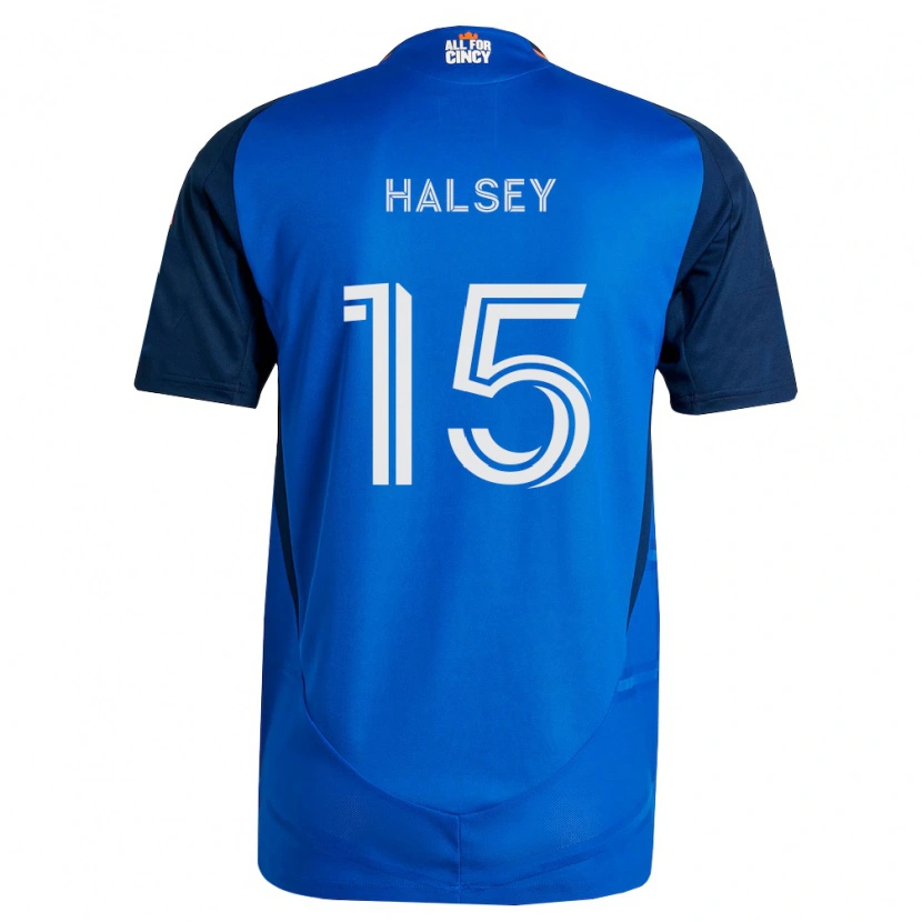 Danxen Donna Maglia Bret Halsey #15 Blu Reale Arancio Kit Gara Home 2026/27 Maglietta