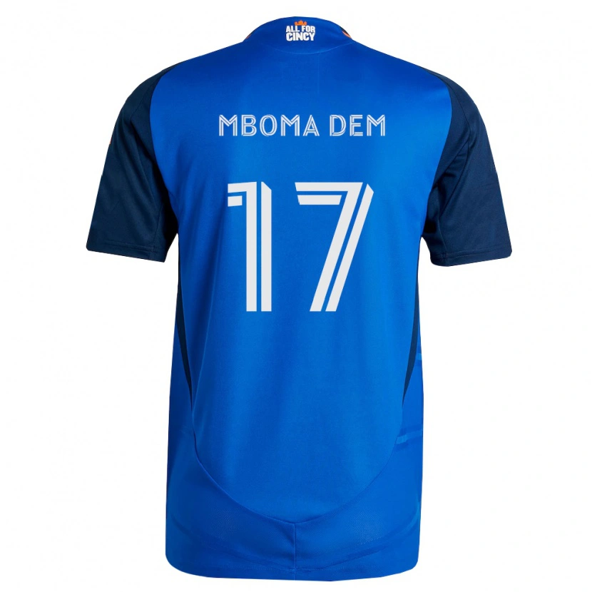 Danxen Donna Maglia Kenji Mboma Dem #17 Blu Reale Arancio Kit Gara Home 2026/27 Maglietta