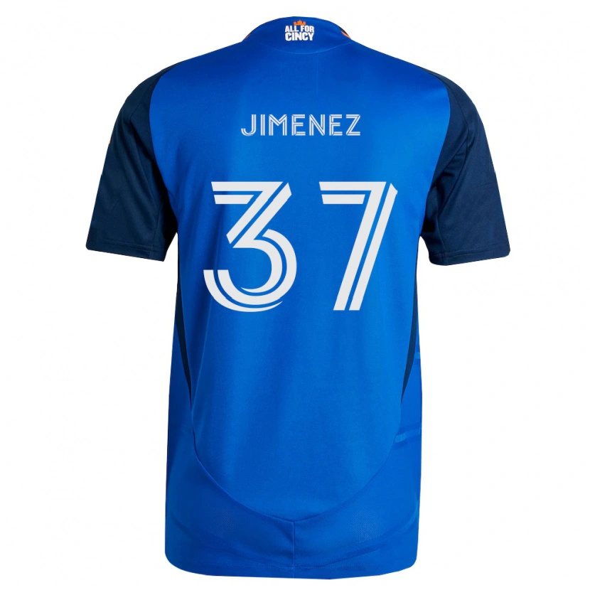 Danxen Donna Maglia Stiven Jimenez #37 Blu Reale Arancio Kit Gara Home 2026/27 Maglietta