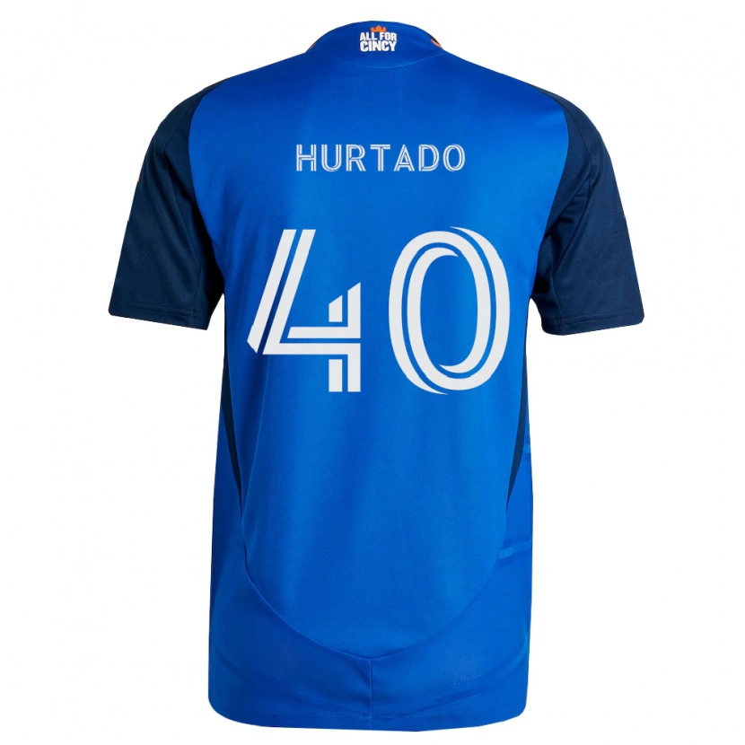 Danxen Donna Maglia Dilan Hurtado #40 Blu Reale Arancio Kit Gara Home 2026/27 Maglietta