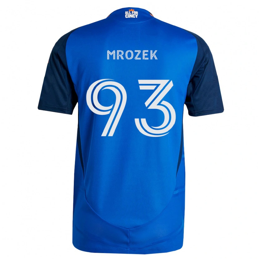 Danxen Donna Maglia Fabian Mrozek #93 Blu Reale Arancio Kit Gara Home 2026/27 Maglietta
