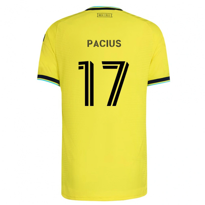 Danxen Donna Maglia Woobens Pacius #17 Giallo Brillante Blu Navy Kit Gara Home 2026/27 Maglietta
