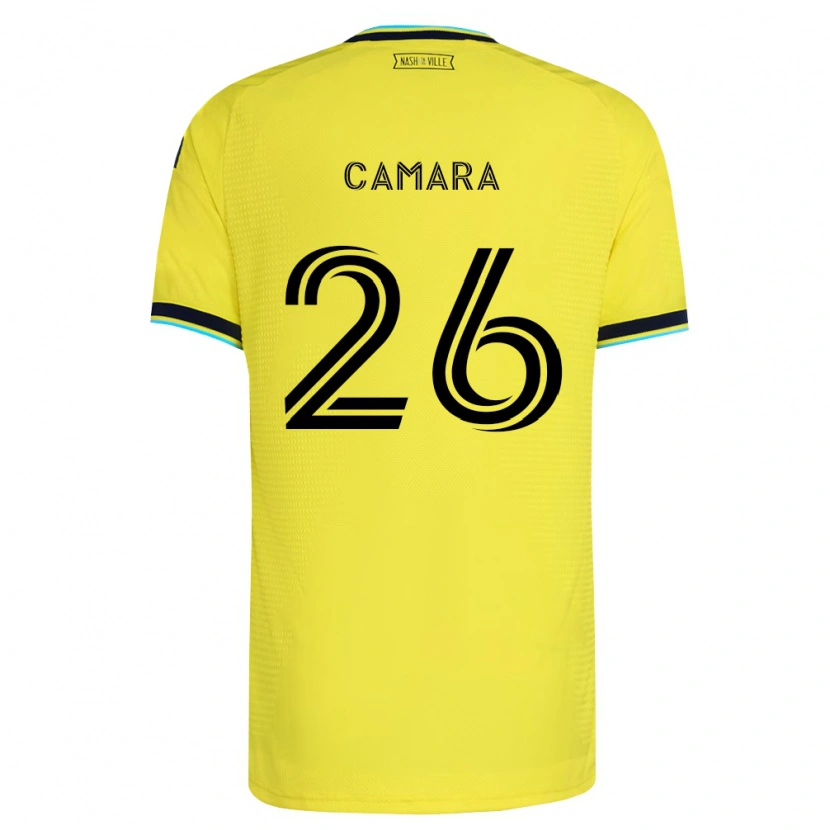 Danxen Donna Maglia Famara Camara #26 Giallo Brillante Blu Navy Kit Gara Home 2026/27 Maglietta