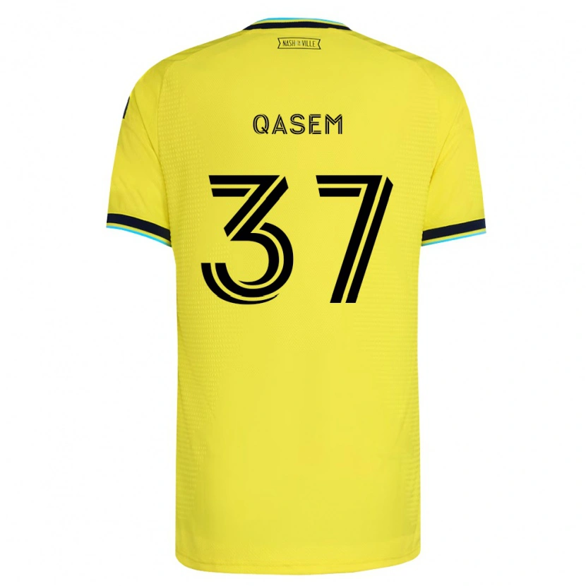 Danxen Donna Maglia Ahmed Qasem #37 Giallo Brillante Blu Navy Kit Gara Home 2026/27 Maglietta