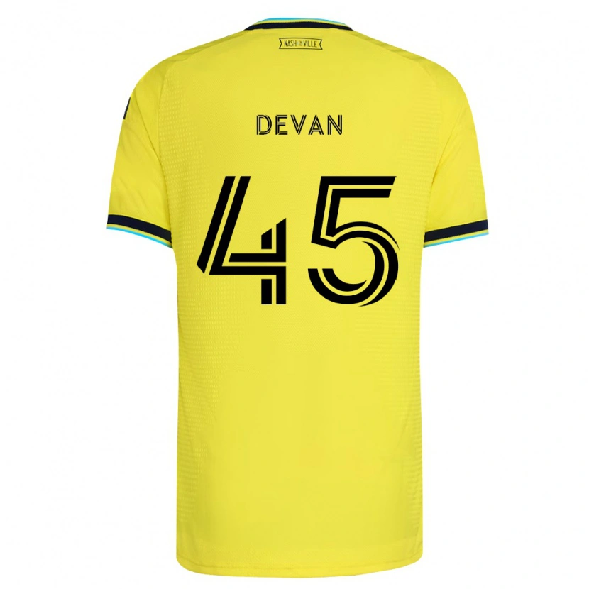 Danxen Donna Maglia Liam Devan #45 Giallo Brillante Blu Navy Kit Gara Home 2026/27 Maglietta