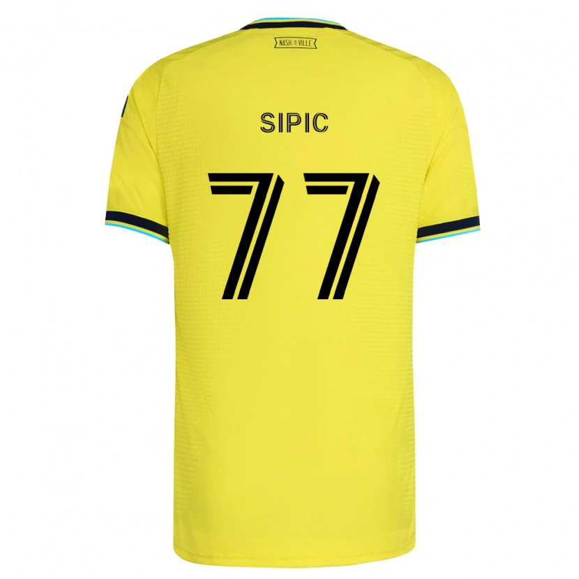 Danxen Donna Maglia Adem Sipić #77 Giallo Brillante Blu Navy Kit Gara Home 2026/27 Maglietta
