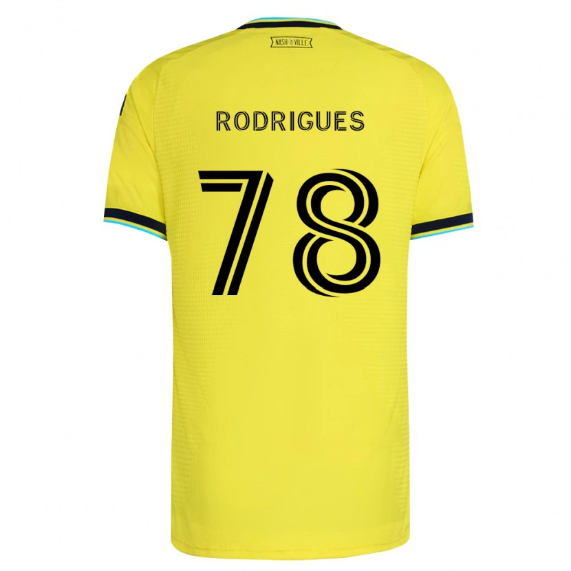 Danxen Donna Maglia Giuliano Rodrigues #78 Giallo Brillante Blu Navy Kit Gara Home 2026/27 Maglietta