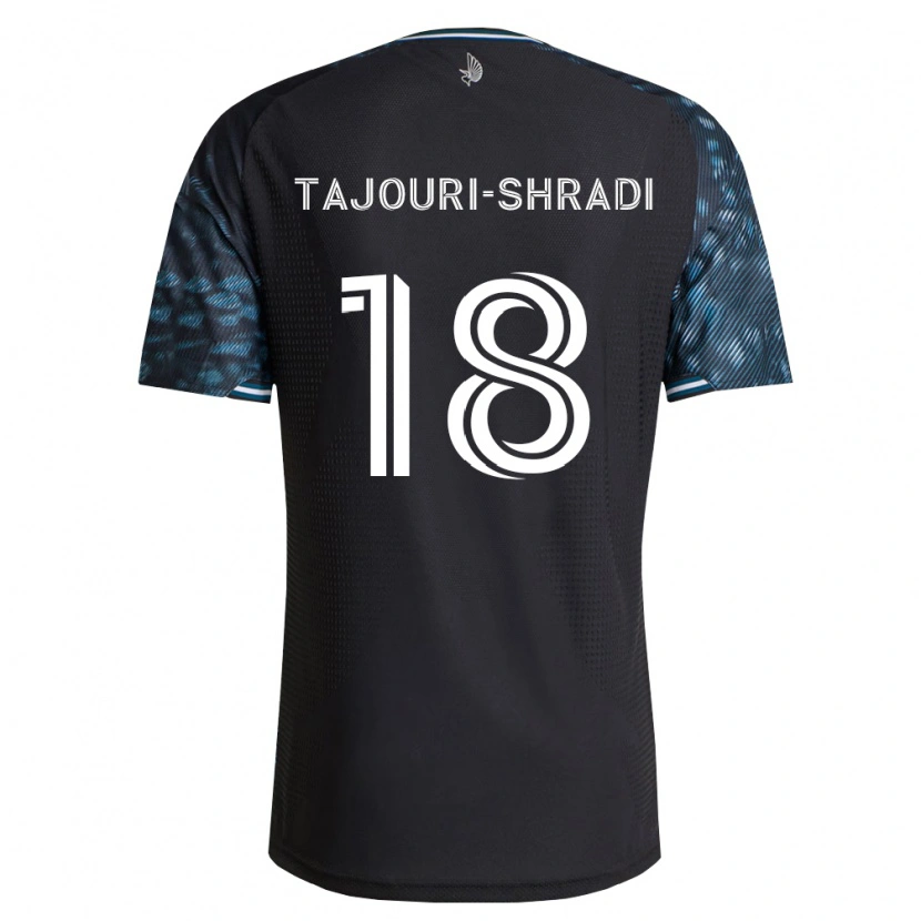 Danxen Donna Maglia Ismael Tajouri-Shradi #18 Bianco Nero Kit Gara Home 2026/27 Maglietta
