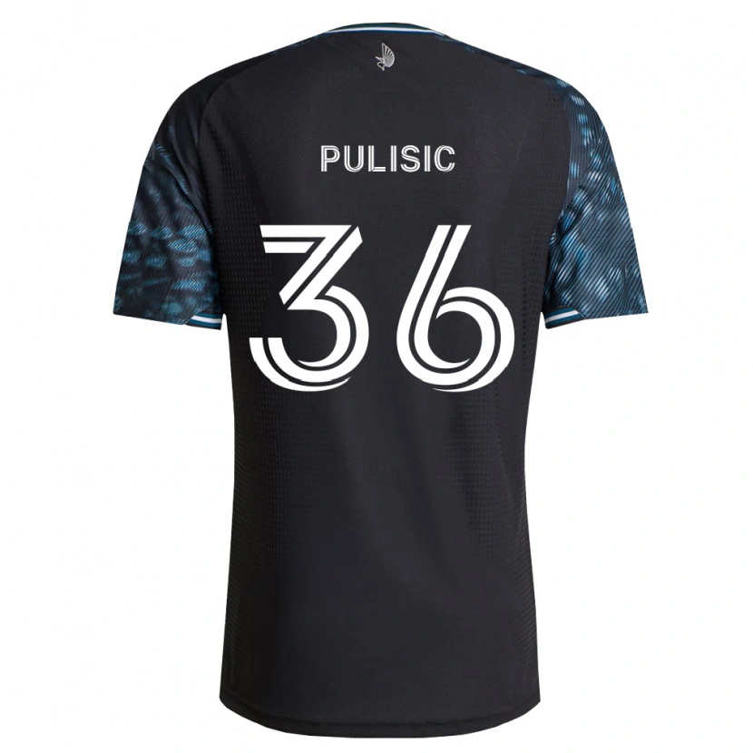 Danxen Donna Maglia Will Pulisic #36 Bianco Nero Kit Gara Home 2026/27 Maglietta