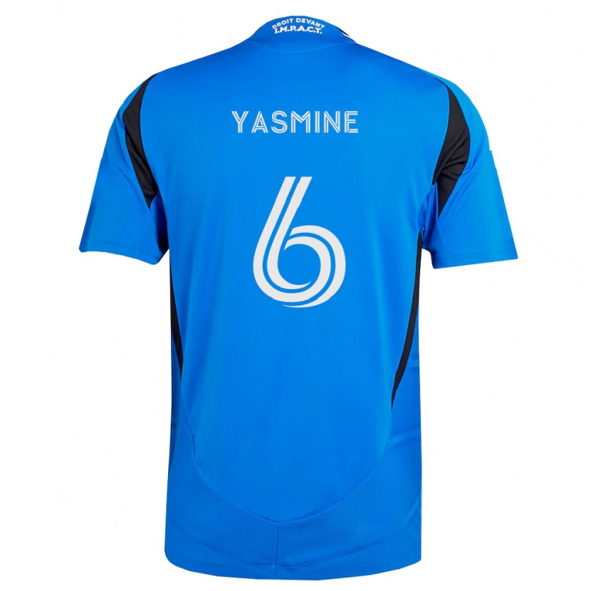 Danxen Donna Maglia Décombe Yasmine #6 Blu Bianco Nero Kit Gara Home 2026/27 Maglietta