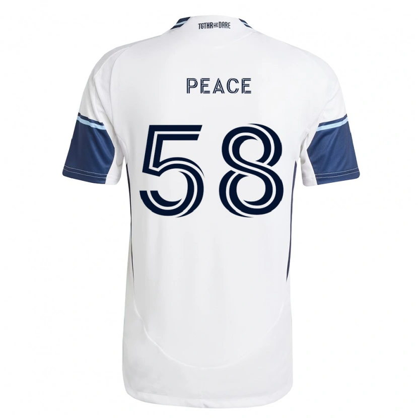 Danxen Donna Maglia Jesse Peace #58 Bianco Blu Reale Kit Gara Home 2026/27 Maglietta