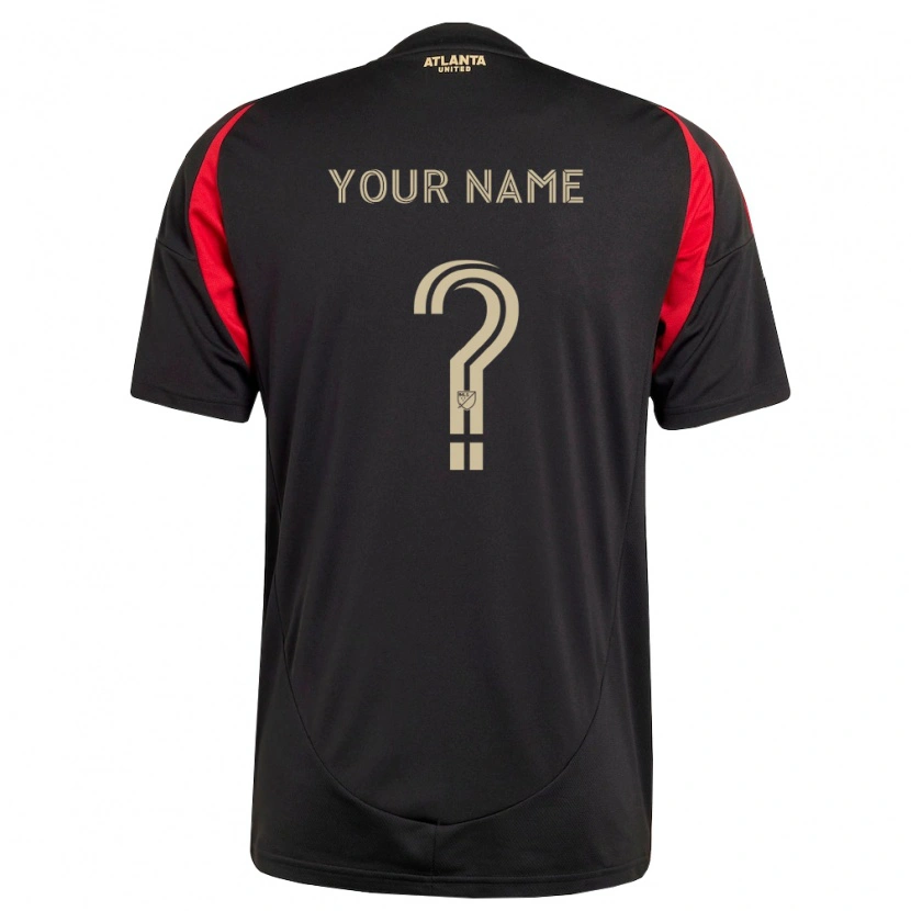 Danxen Donna Maglia Il Tuo Nome #0 Nero Rosso Kit Gara Home 2026/27 Maglietta