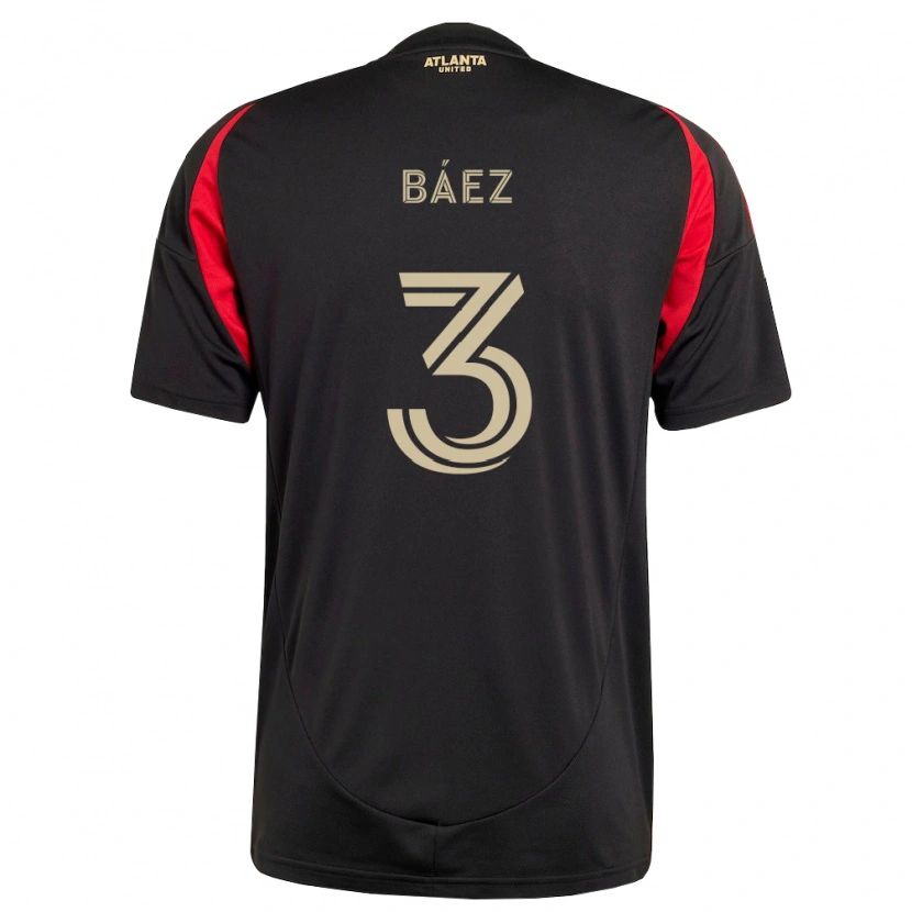 Danxen Donna Maglia Elías Báez #3 Nero Rosso Kit Gara Home 2026/27 Maglietta