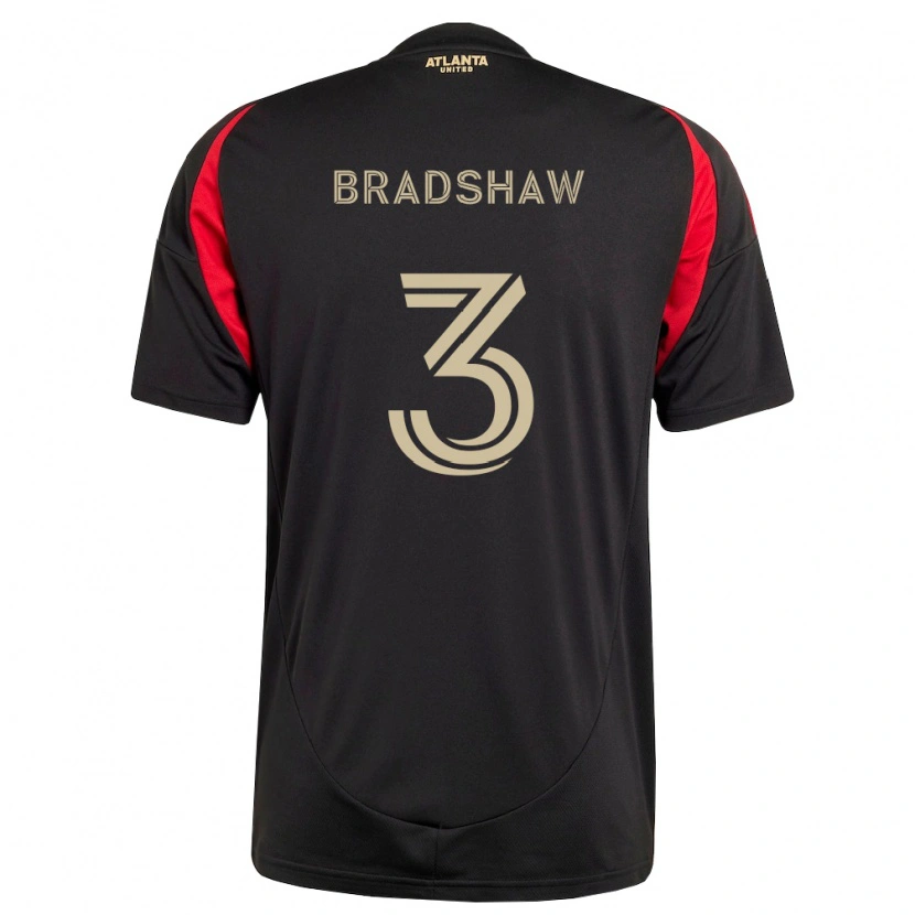 Danxen Donna Maglia Jalani Bradshaw #3 Nero Rosso Kit Gara Home 2026/27 Maglietta