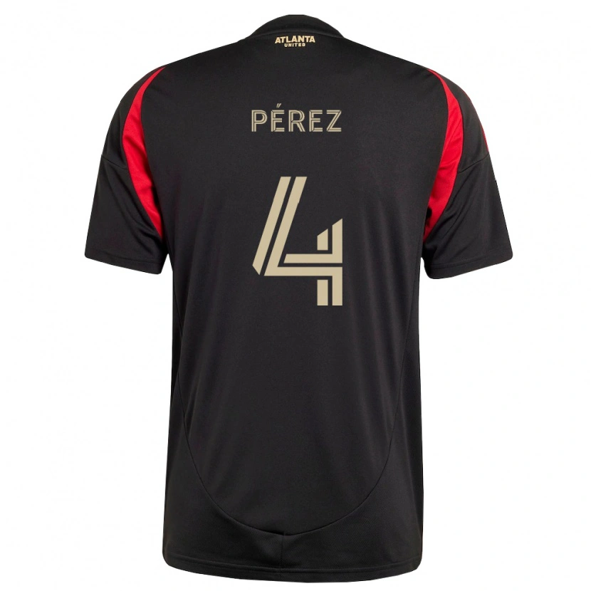 Danxen Donna Maglia Gary Pérez #4 Nero Rosso Kit Gara Home 2026/27 Maglietta