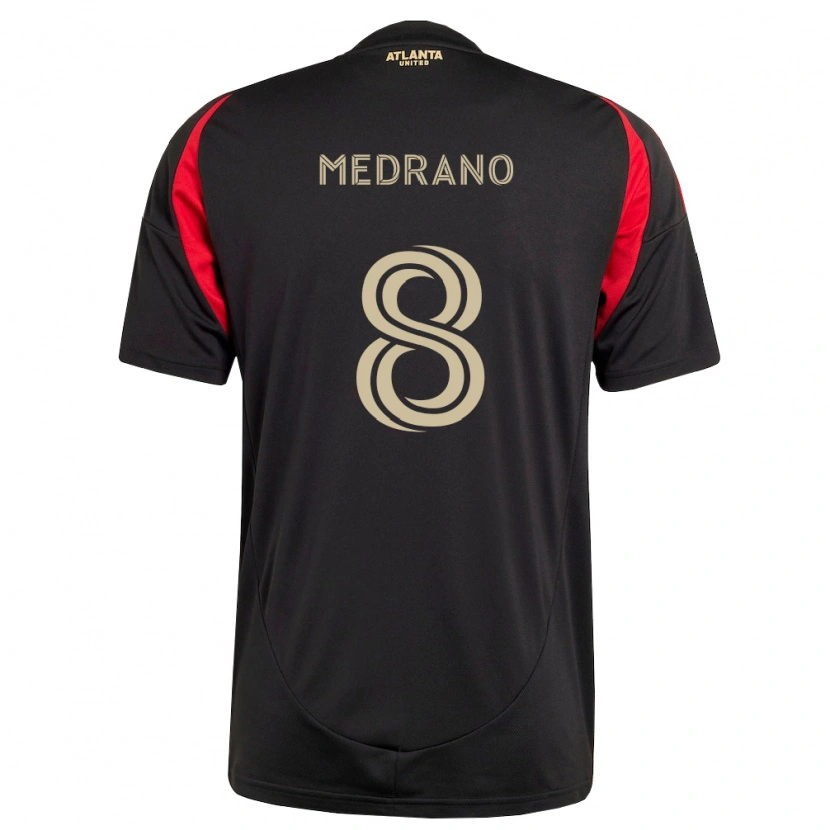 Danxen Donna Maglia Keven Medrano #8 Nero Rosso Kit Gara Home 2026/27 Maglietta
