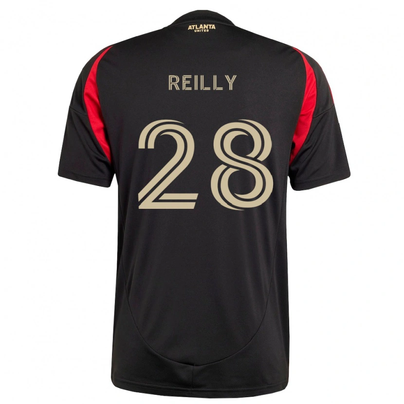 Danxen Donna Maglia Will Reilly #28 Nero Rosso Kit Gara Home 2026/27 Maglietta